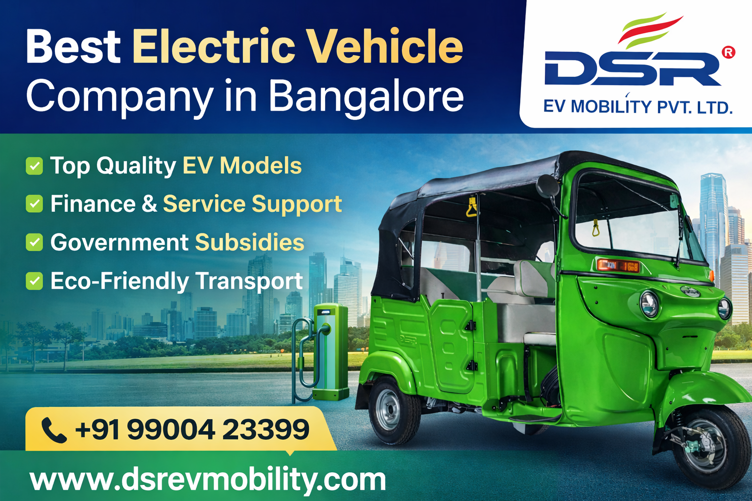 Best electric vehicle company in Bangalore